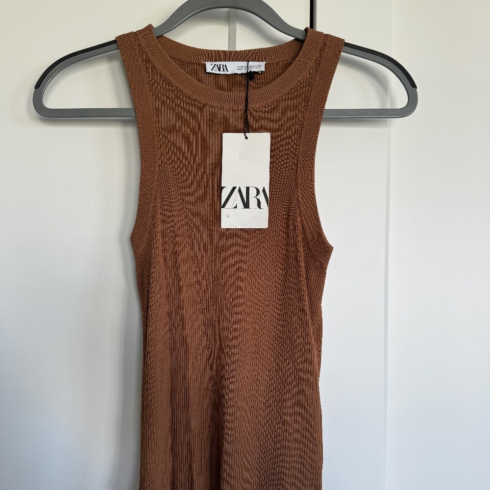 Zara Brown Tank Top - With Tags
